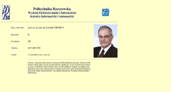 Desktop Screenshot of ltrybus.prz-rzeszow.pl